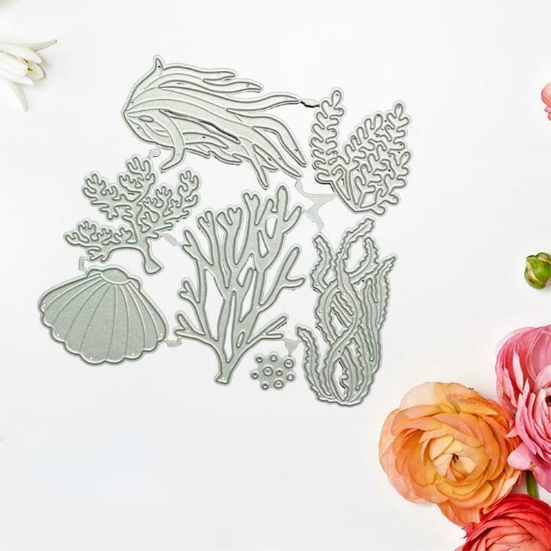 Aquatic Plants Metal Cutting Dies Stencil DIY Scrapbooking Album Paper Card Mold