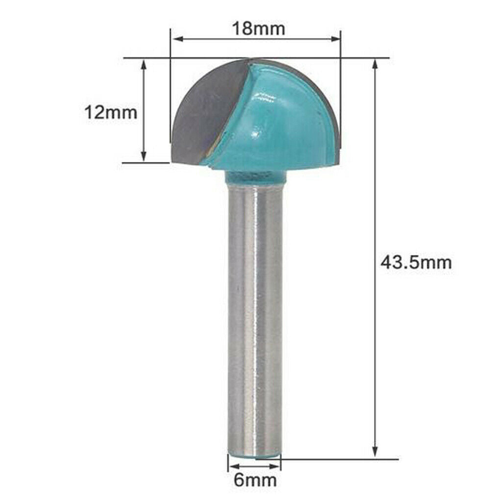 High-precision 6mm Shank Carbide Wood Cutter Rotary Tools Woodworking DIY