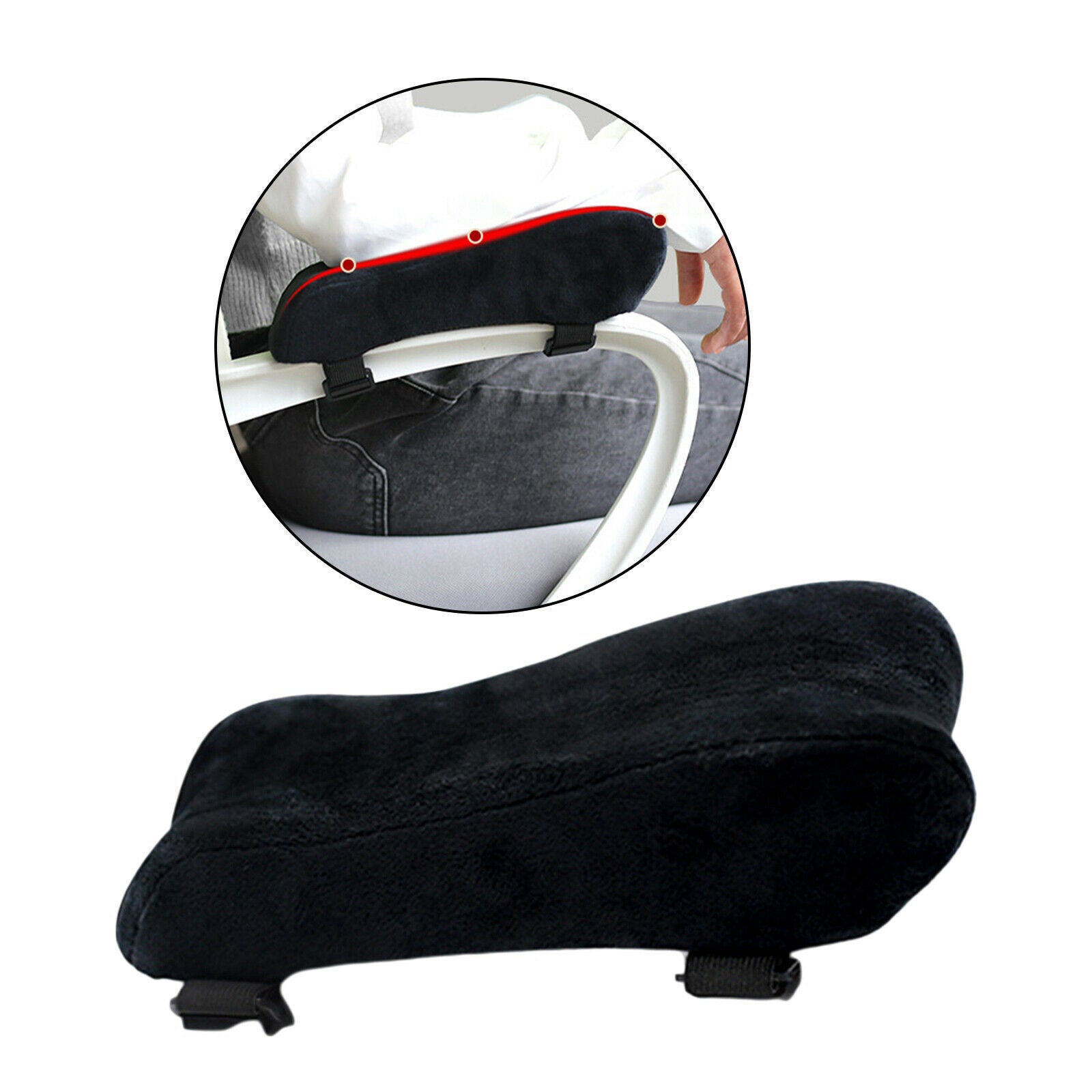Soft Memory Foam Home Office Gaming Chair Armrest Pads Cushion Elbow Pillow