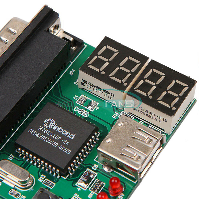 4-Digit Laptop PC Motherboard USB & PCI Analyser Diagnostic Card Tester