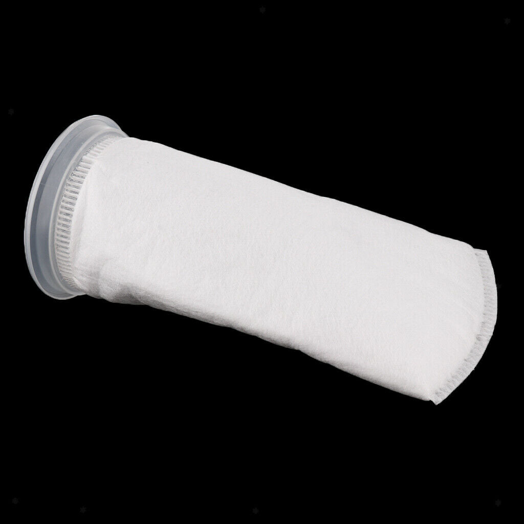 6pcs 150um Aquarium Tank Filter Bag   Tank Felt Filter Sock 4" Ring Dia.