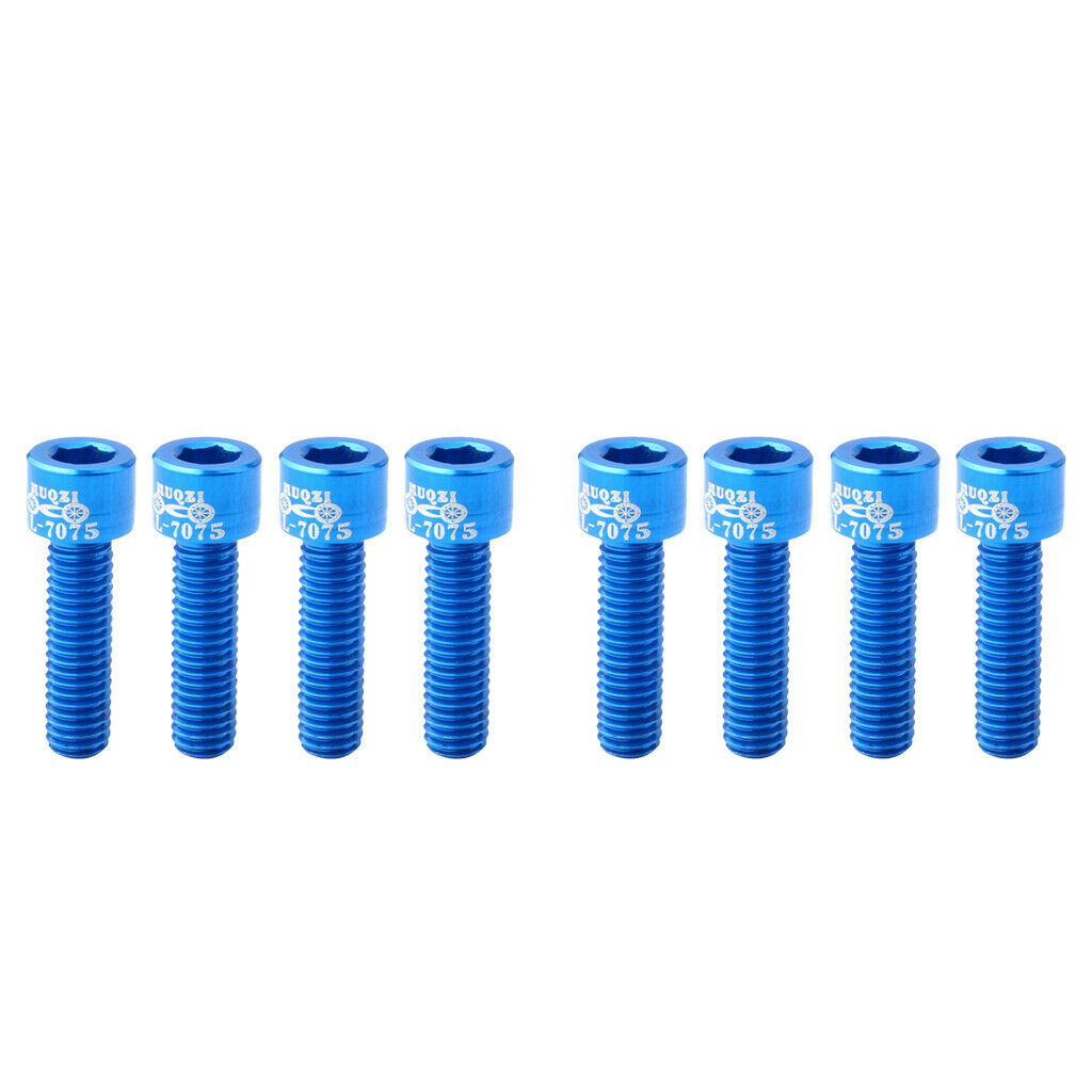 8 Count High Strength Bike Stem Screws Bolts for MTB Road Folding Bicycles