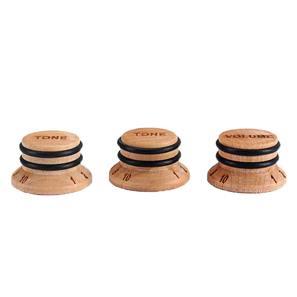 Exquisite 3pcs Acoustic/Electric Guitar Speed Control Knobs Caps 2T 1V