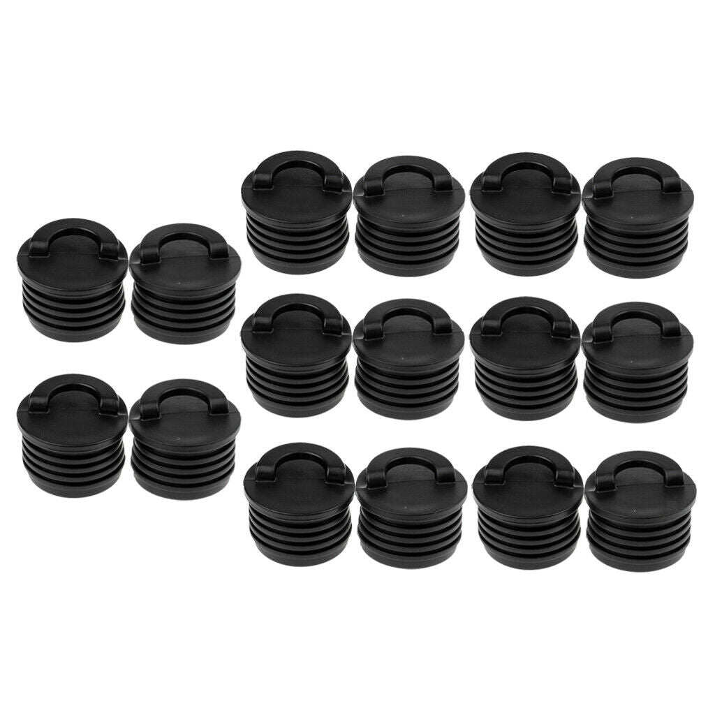16Pcs Kayak Marine Boat Dinghy Scupper Stopper Bungs Drain Plugs Replacement