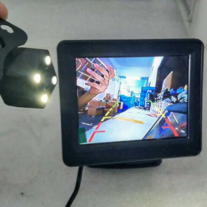 3.5" Screen LCD DVD Monitor Car Reversing Image Head-up Display +Rearview Camera