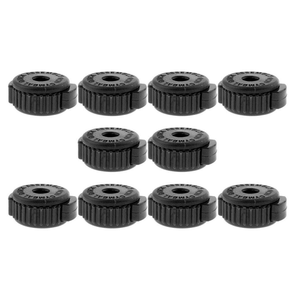 10 Pieces Quick Release Cymbal Nuts Part Percussion Instrument Kit 30mm