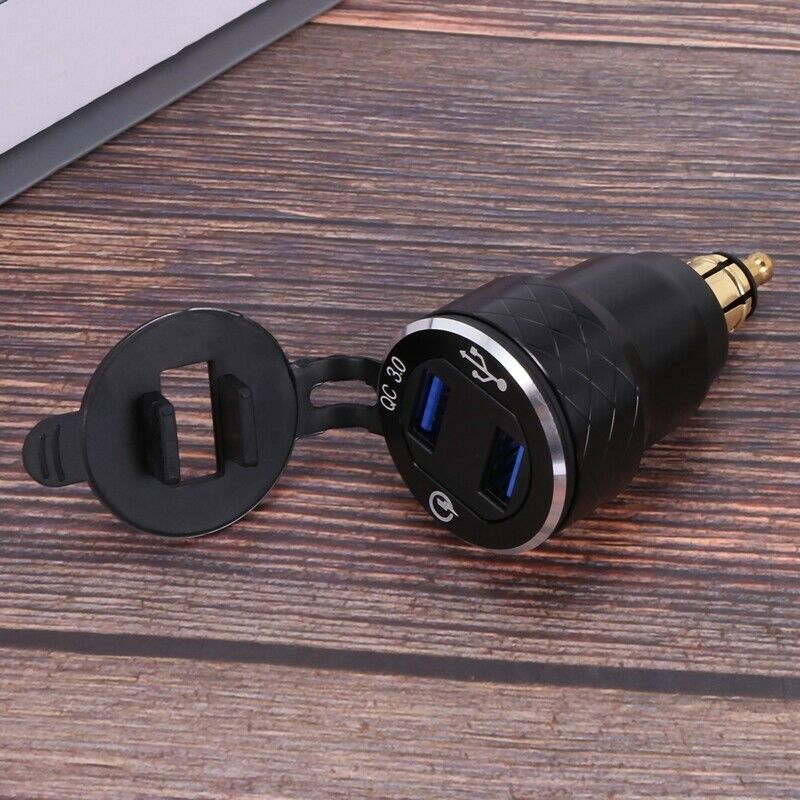 Aluminum Alloy  Charge 3.0 Dual Motorcycle Usb Charger For  Motorcycle ChargerN2