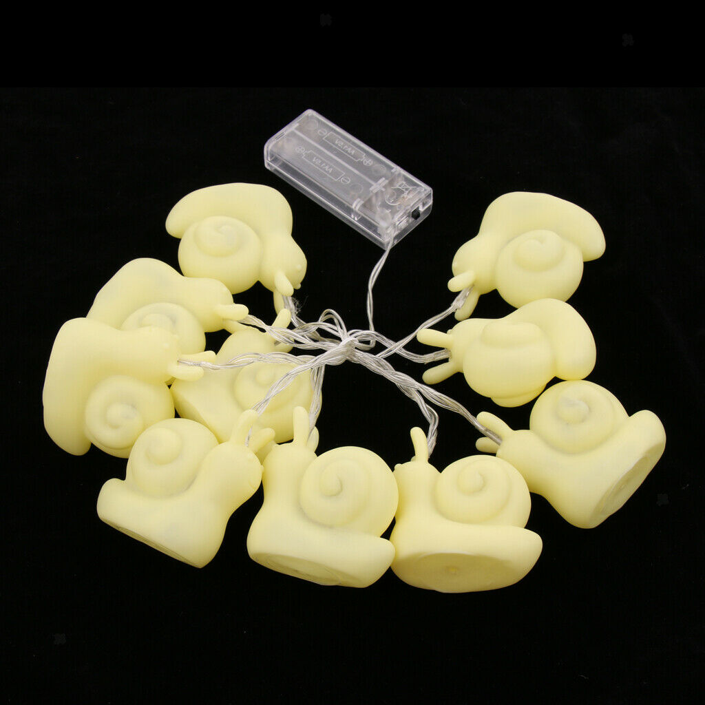 Energy Saving 10 LED String Lights Animal Shape Fairy Lights Snail