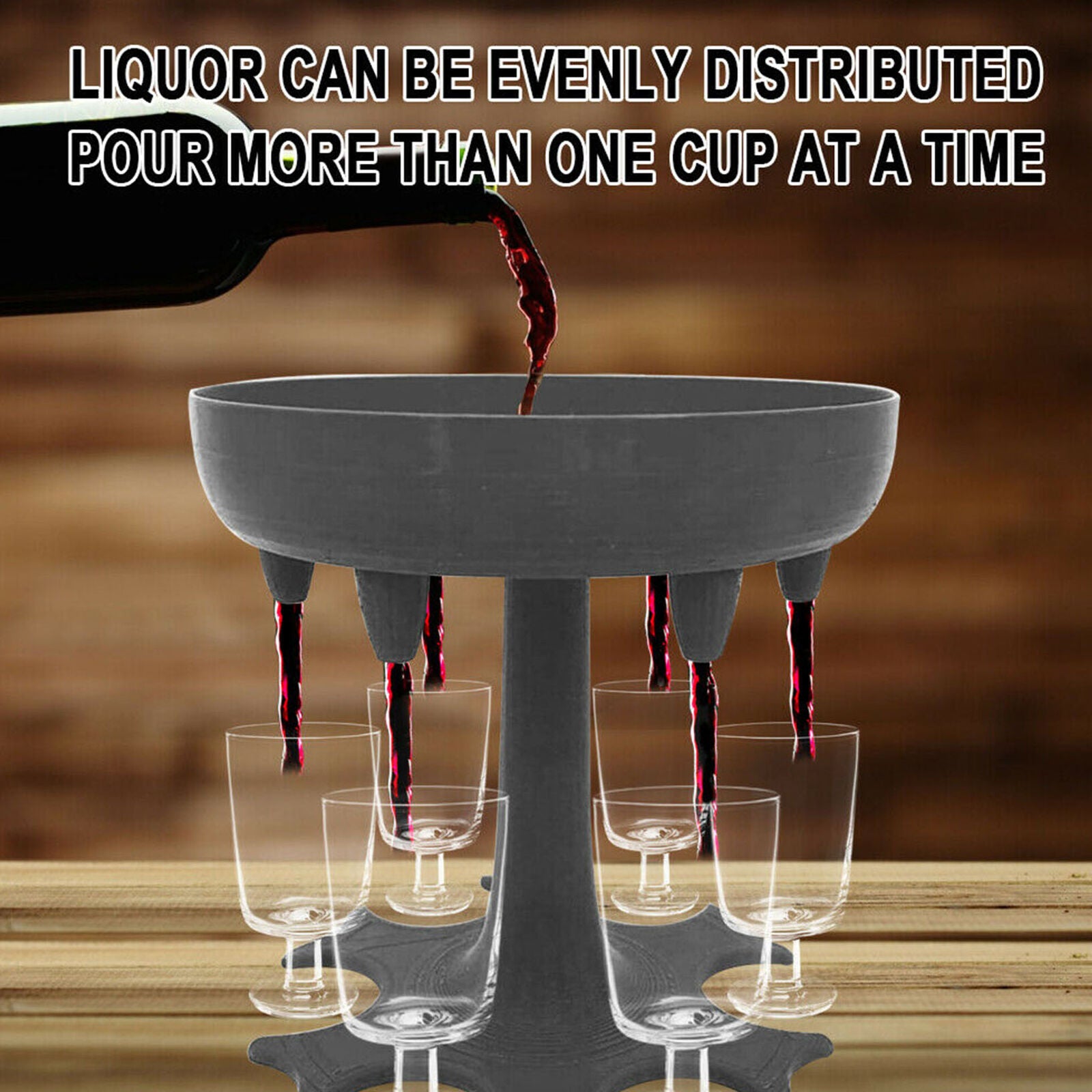 6 Shot Glass Dispenser and Holder/Liquor Dispenser Party Gifts