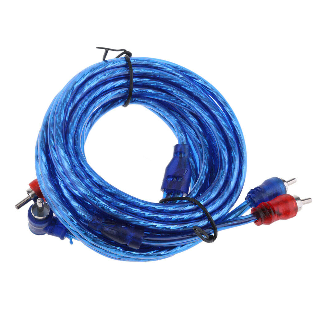 2 RCA Male to 2 RCA Male Auto Car Stereo Audio Cable Amplifier Cable 4.5m