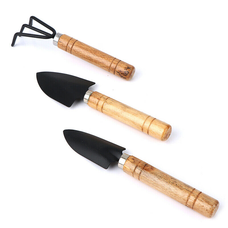 3Pcs Mini Shovel Rake Set Shovel for Plants Bonsai Tools Garden Mini Hand.l8