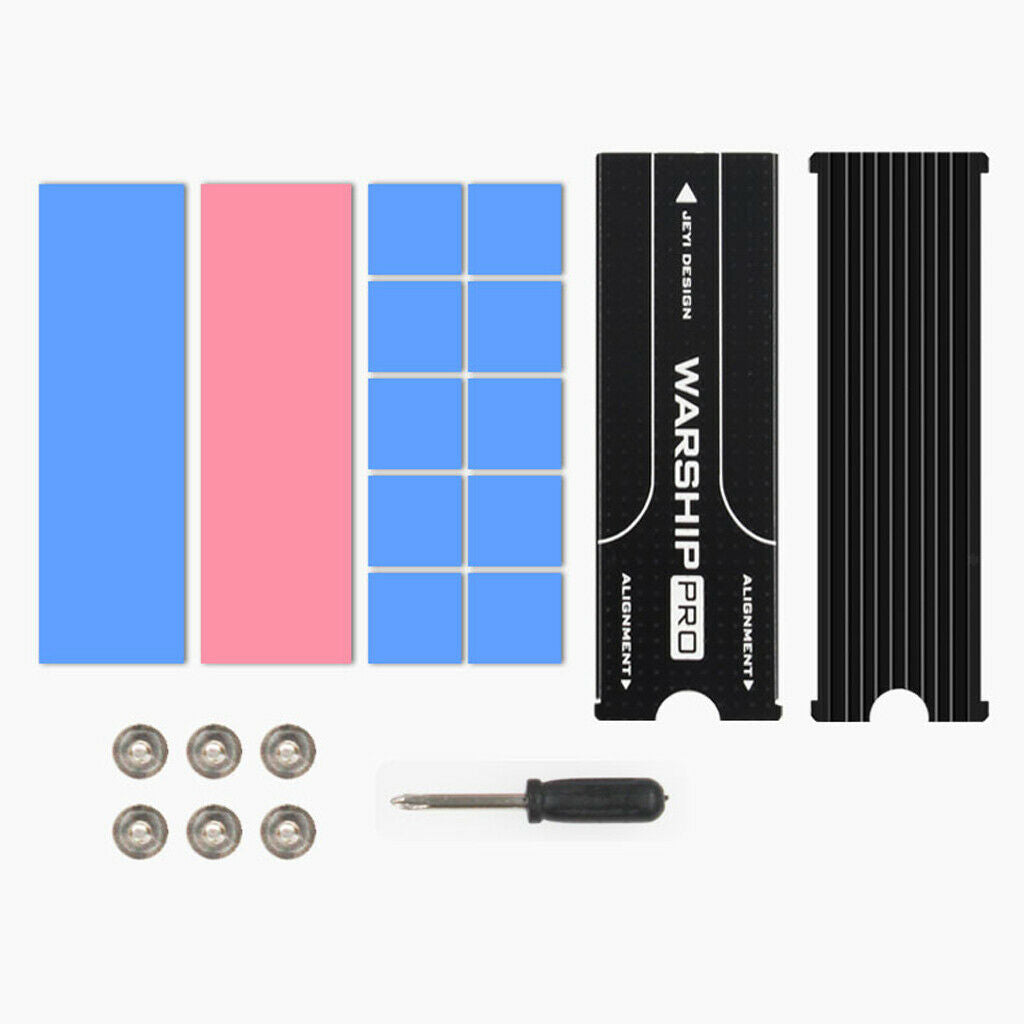 3Pcs Dustproof SSD Heat Sink with Thermal Pad for M.2 NGFF PCIE NVMe 2280