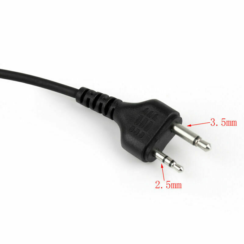 1x 2 Pin G-Shape Earpiece Headset Mic For Midland LXT535 LXT600 GXT300 Radio  B5