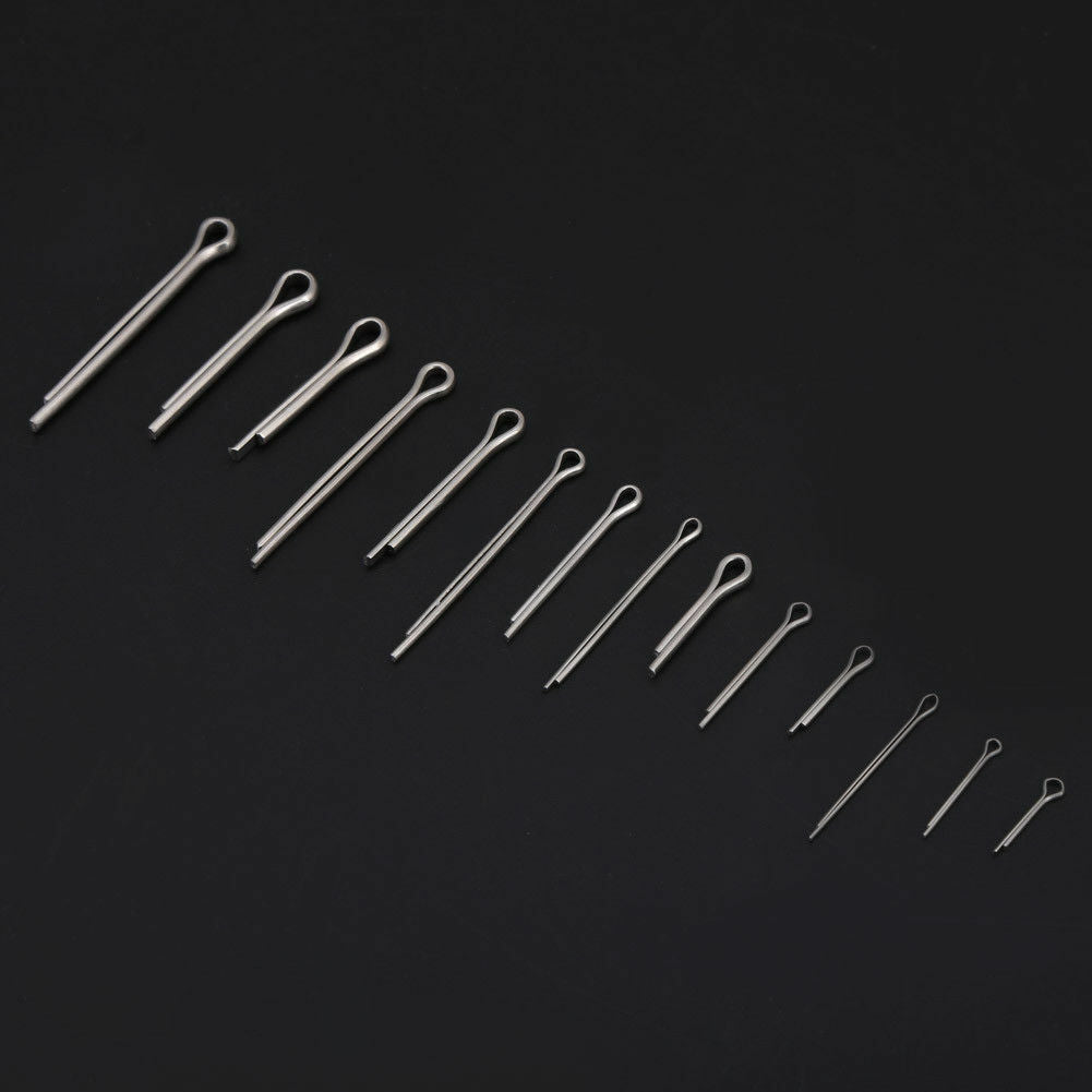 Assorted Metric A2 Stainless Steel Split Pins Split Cotter Pins Kit of 150 Pcs