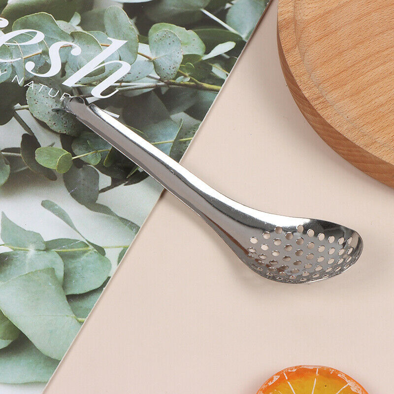 56 Holes Molecular Cuisine Caviar Spoon Colander Egg Yolk Caviar ColanderBDAU
