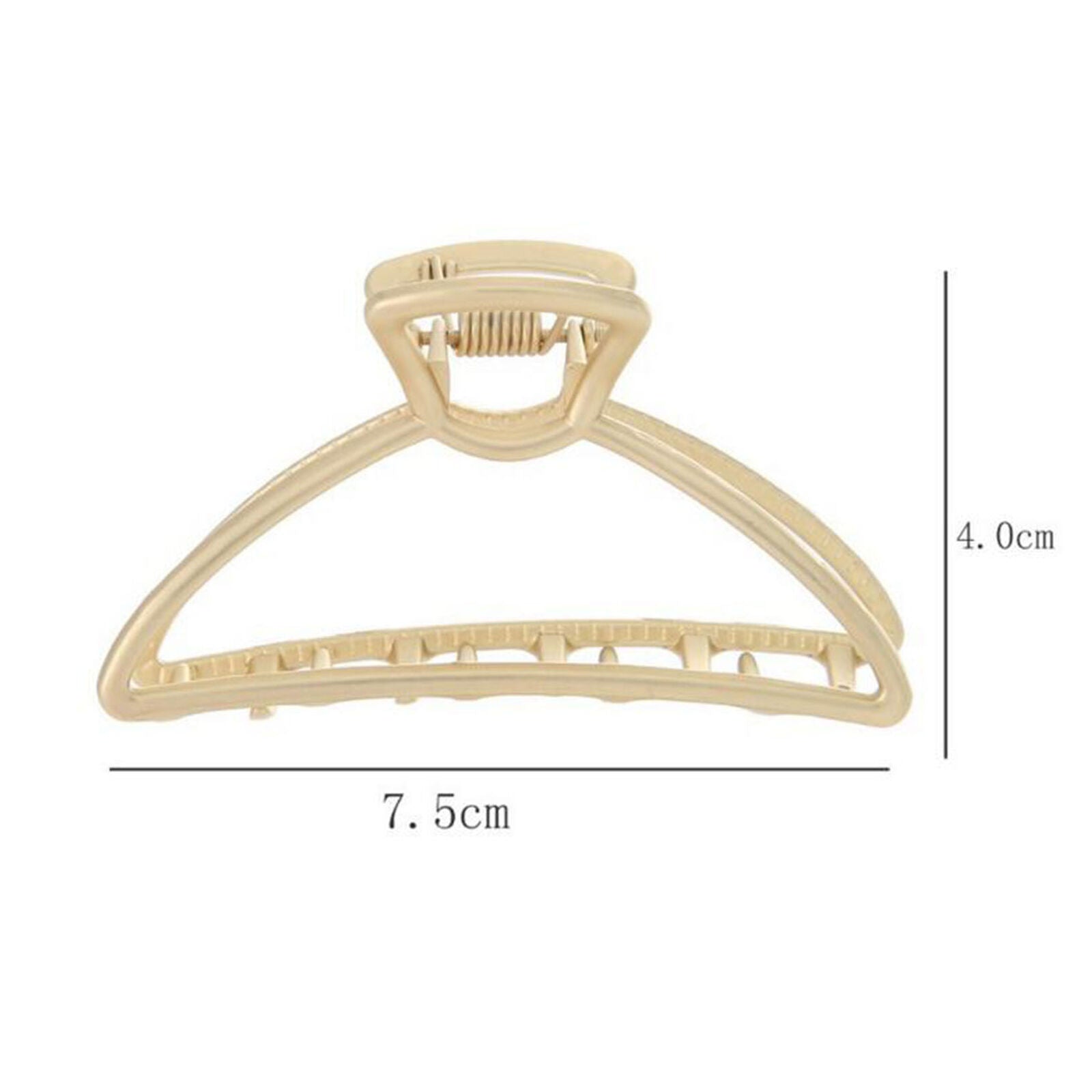 6 Pack Fashion Large Metal Hair Clips Open Shape Claw Clip Hair Shark Hair Clips