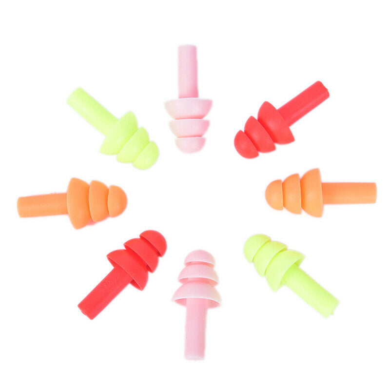 10Pairs Waterproof Swimming Silicone Swim Earplugs Soft Anti-Noise Ear Pl.l8