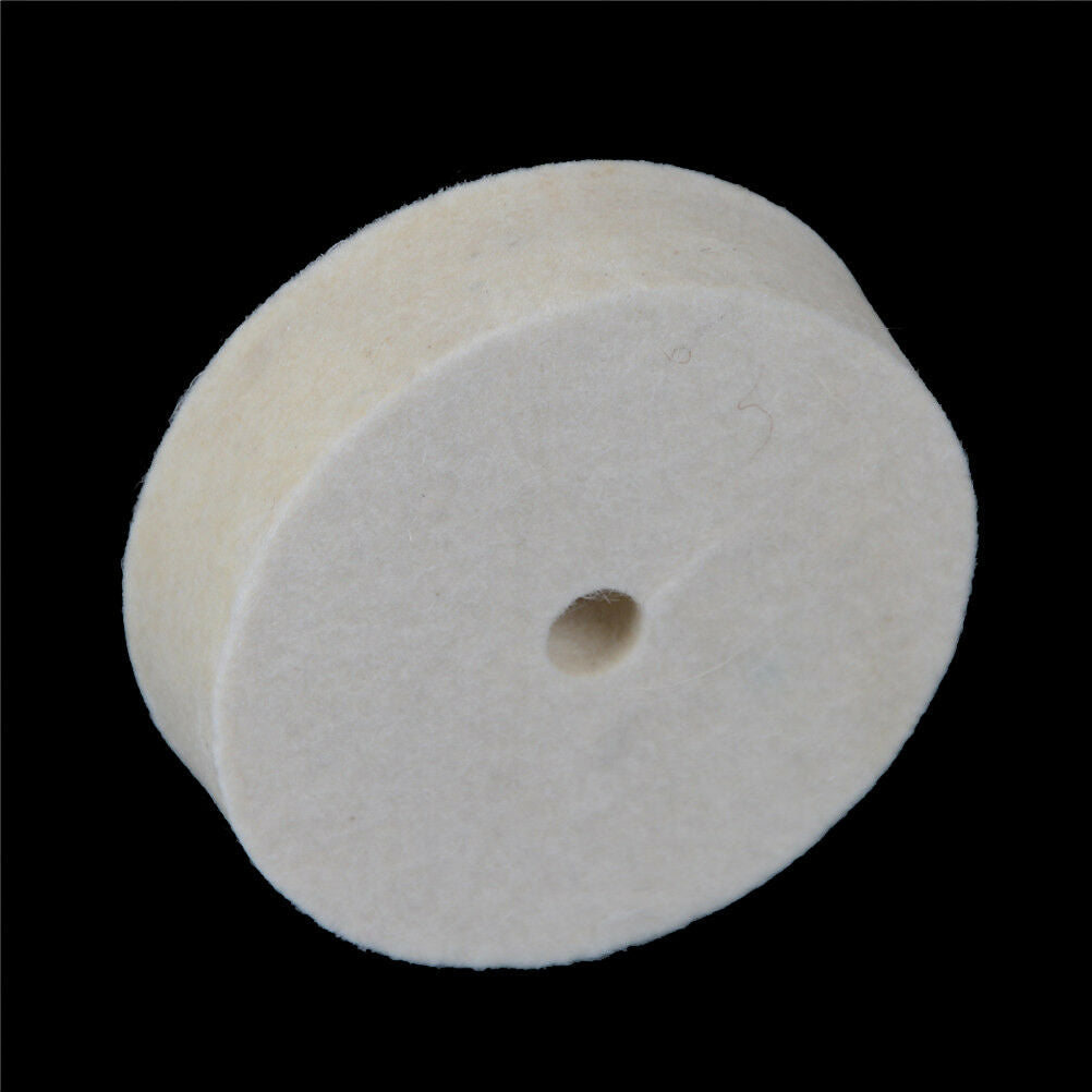 3'' Inch Felt Polishing Wheel 10*76*20Mm Felt Wool Buffing Polishers Pad DD