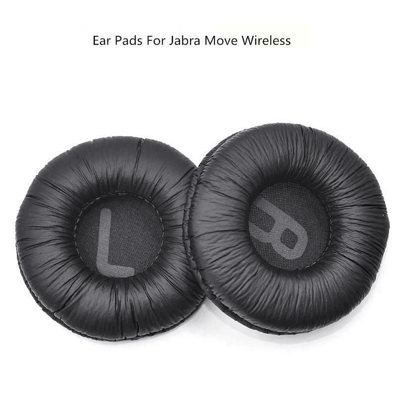 1Pair Soft Foam Ear Cushion Leather Earpads for Jabra Move Wireless Headphones