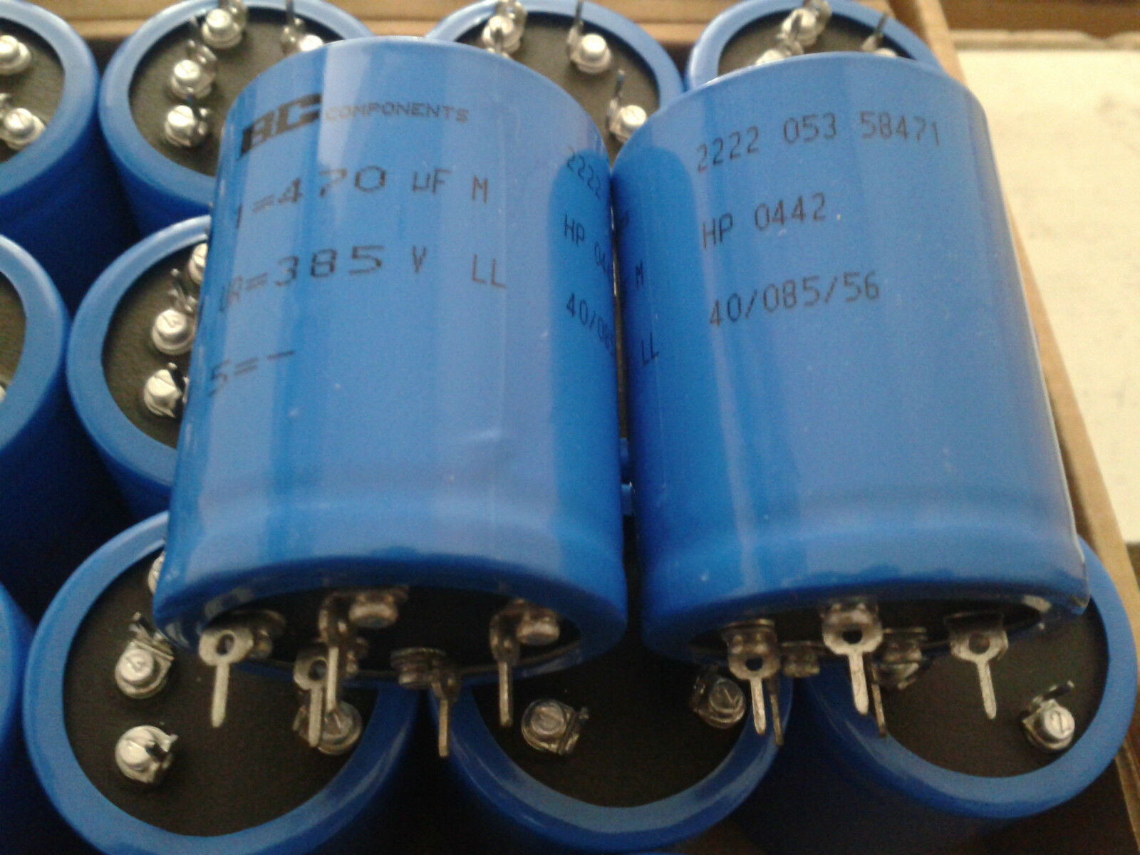 2x NEW 470uF 385V BC VISHAY 053 LONG LIFE CAPS FOR AUDIO !!