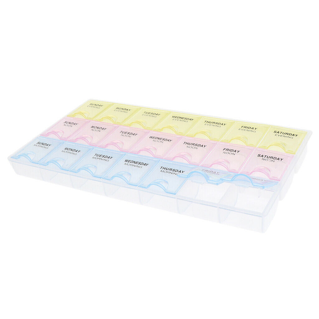 Component box Grids Plastic Clear Parts Container