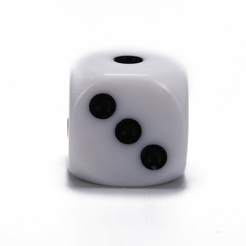 5pcs 16mm drinking dice acrylic white round corner hexahedron dice club parE DD