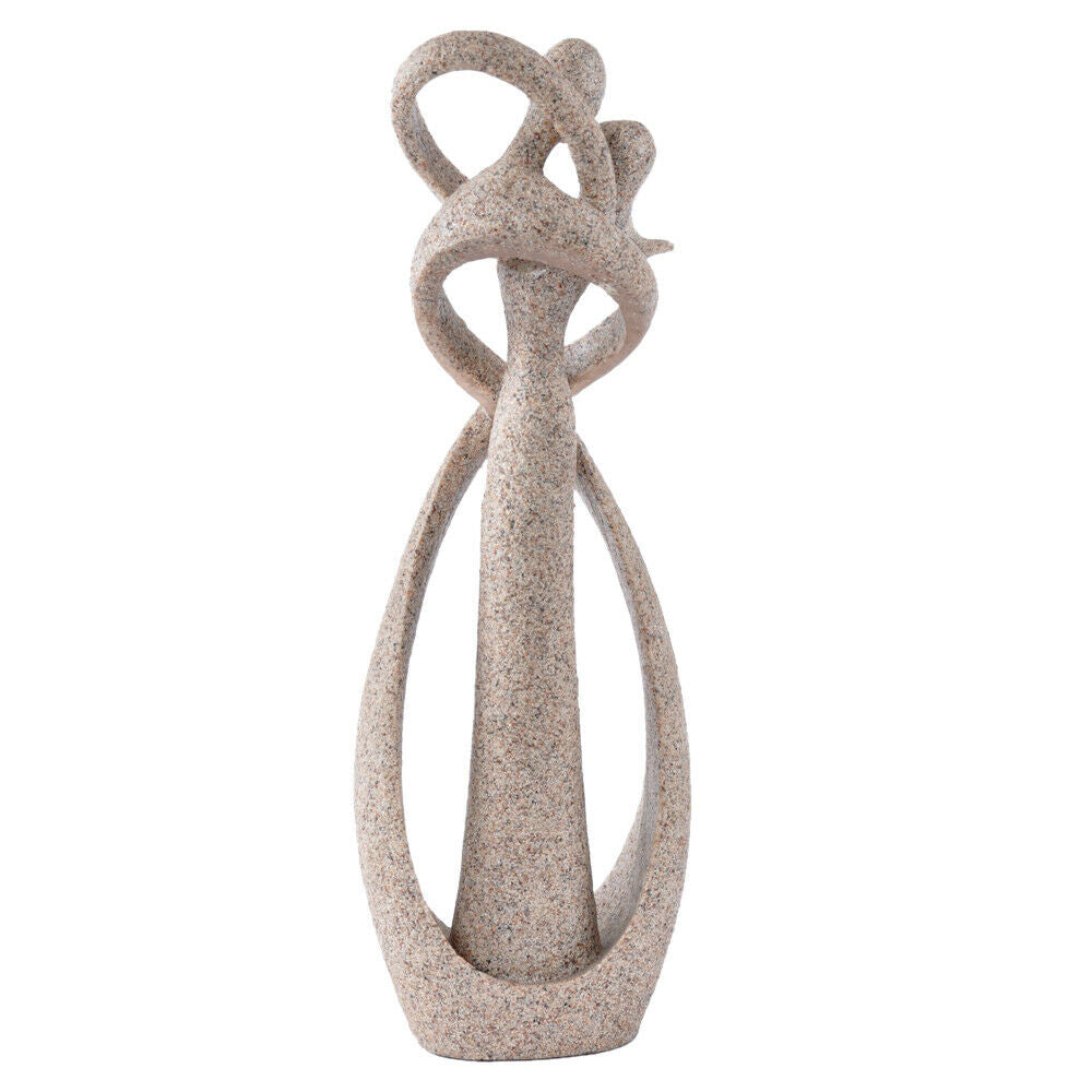 Handmade Sandstone Statue Hug & Love Sculpture Lovers Anniversary Gift