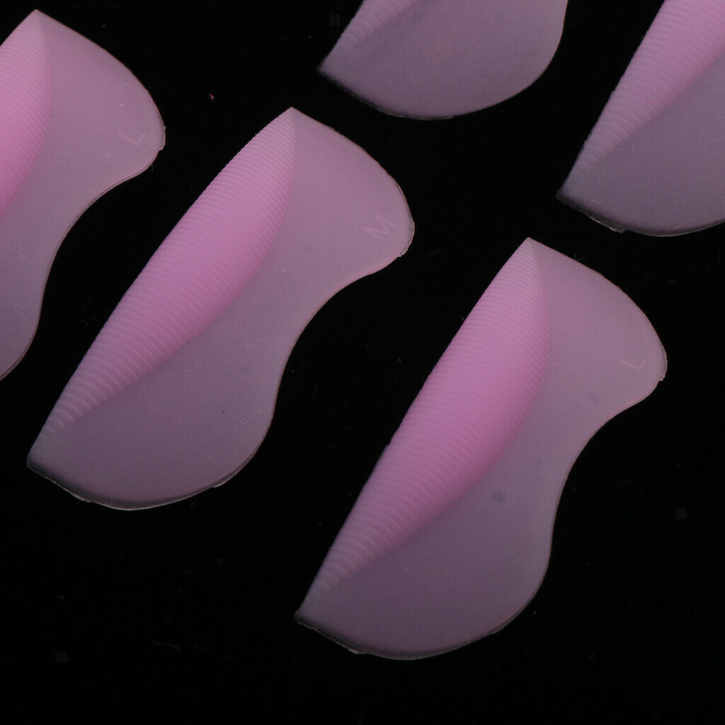 10x Silicone Curler Pads Shield Rods Embedded Ridges Eyelash Lift Perming