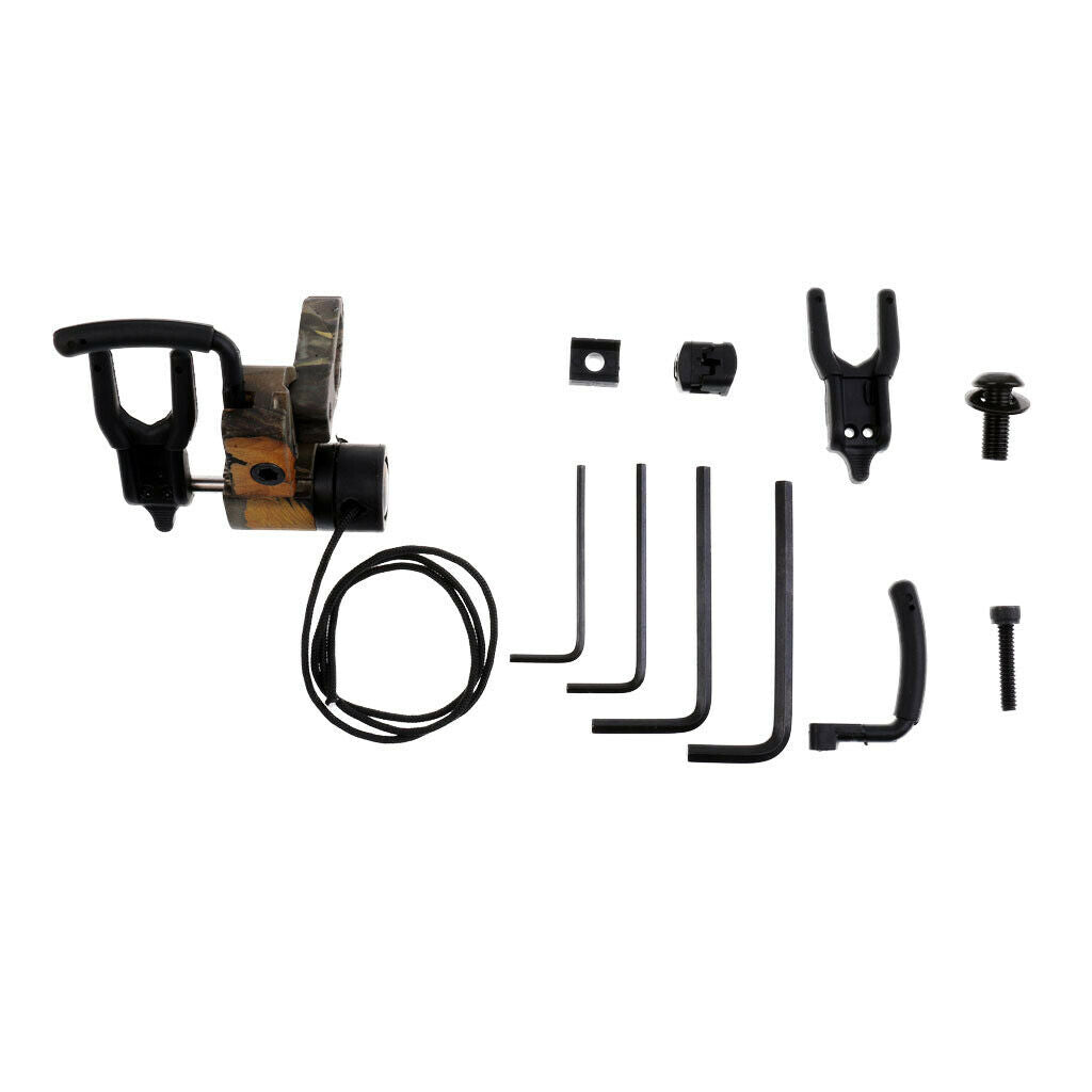 Archery Compound Bow Drop Away Arrow Rest - Right Hand/Lock Down Woods Camo