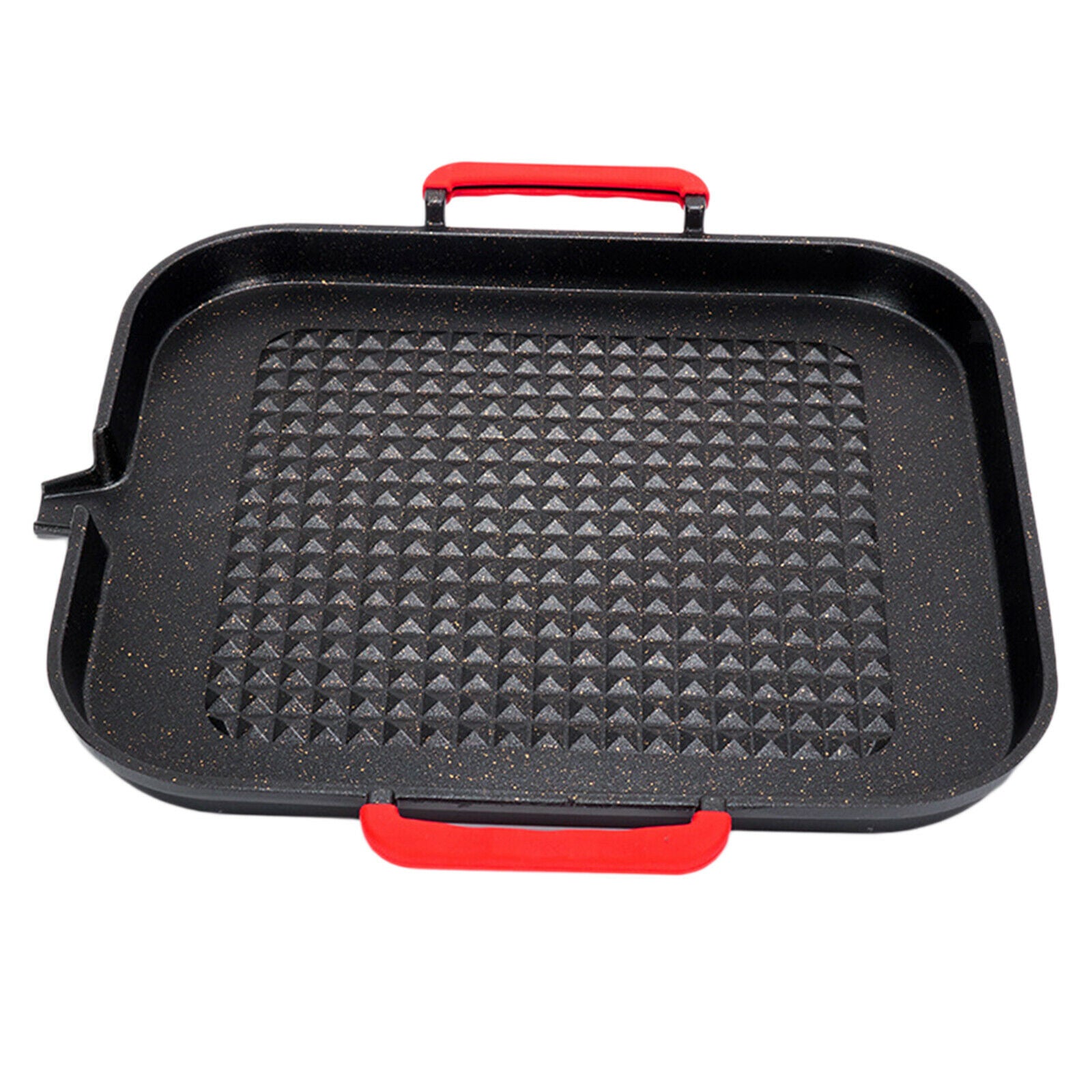 Grill Pan Stovetop Skillet Cookware Cooker BBQ Picnic Camping Griddle Tray