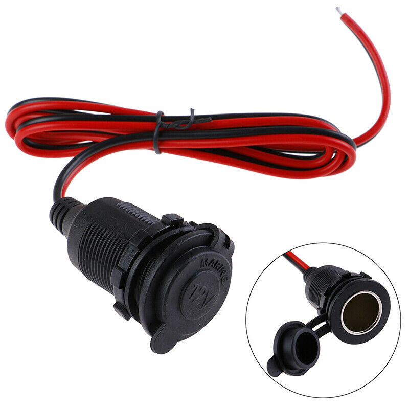 12/24V 5A DC Female C Cig Cigette Lighter Socket Plug Connector Adapter .l8