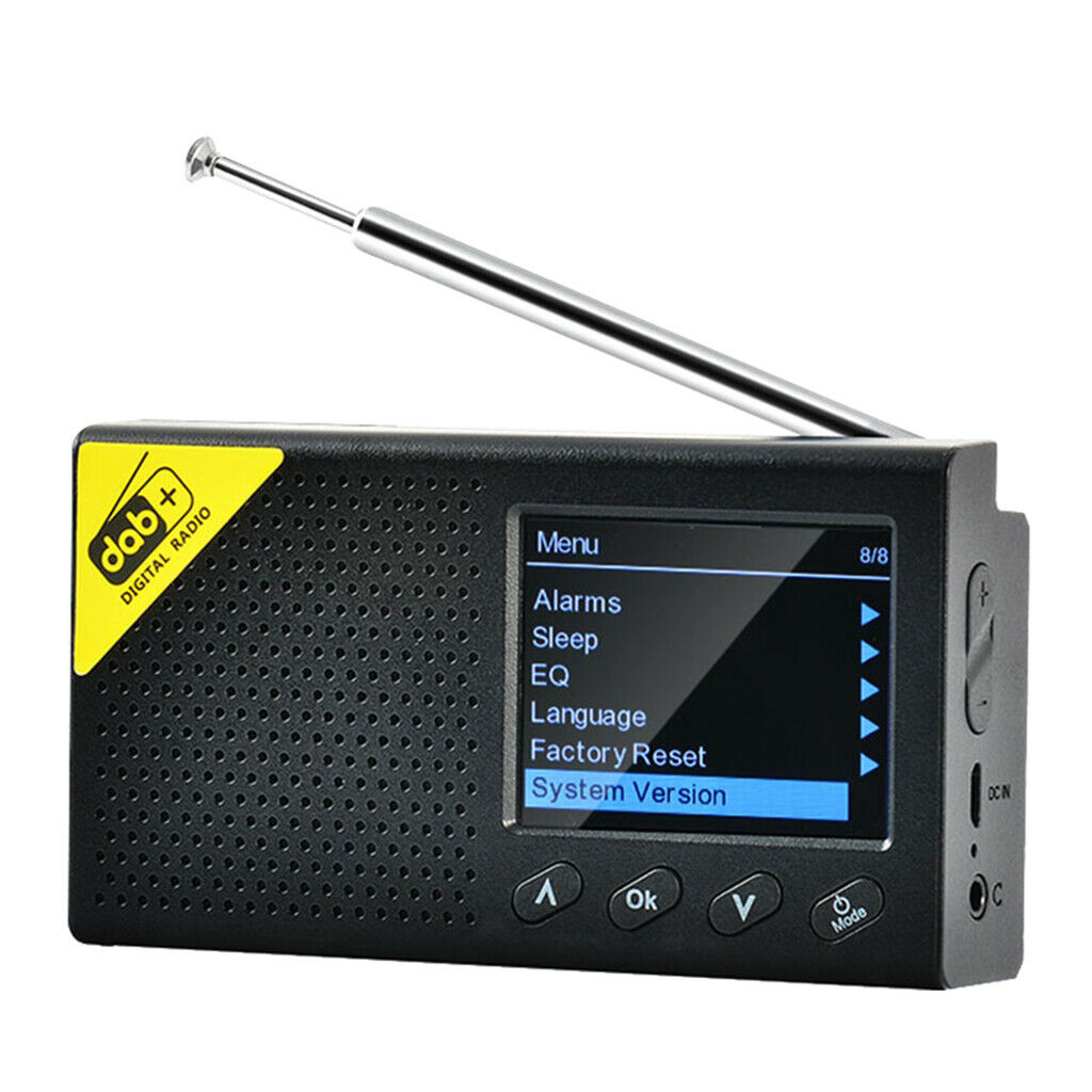 Pocket DAB Digital Radio Receiver w/ Antenna Mini Radios Bluetooth Speaker .