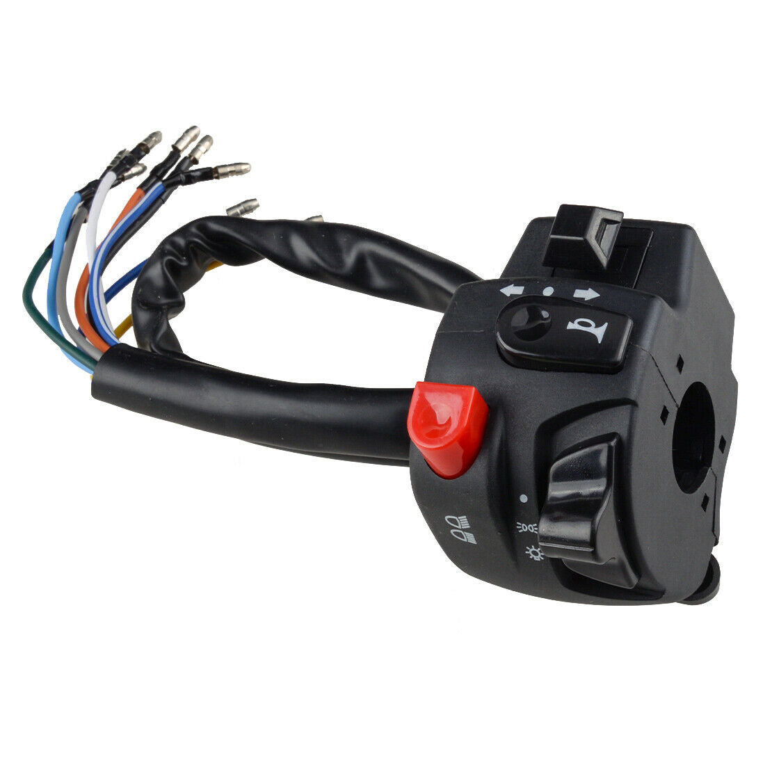 Motorcycle Handlebar Engine Ignition Lamp Control Switch Set Universal DC