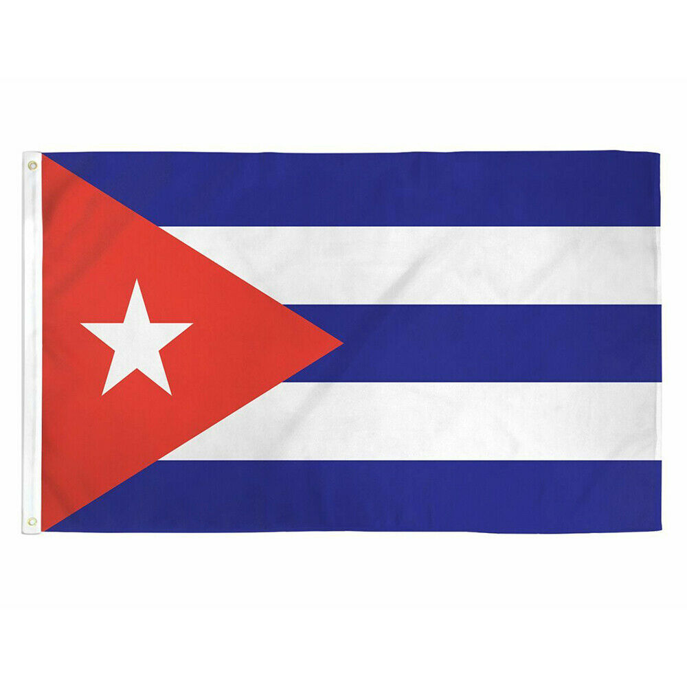 5x8 ft Cuba Cuban Flag Rough Tex Knitted 5'x8' Banner (3 Grommets) Polyester