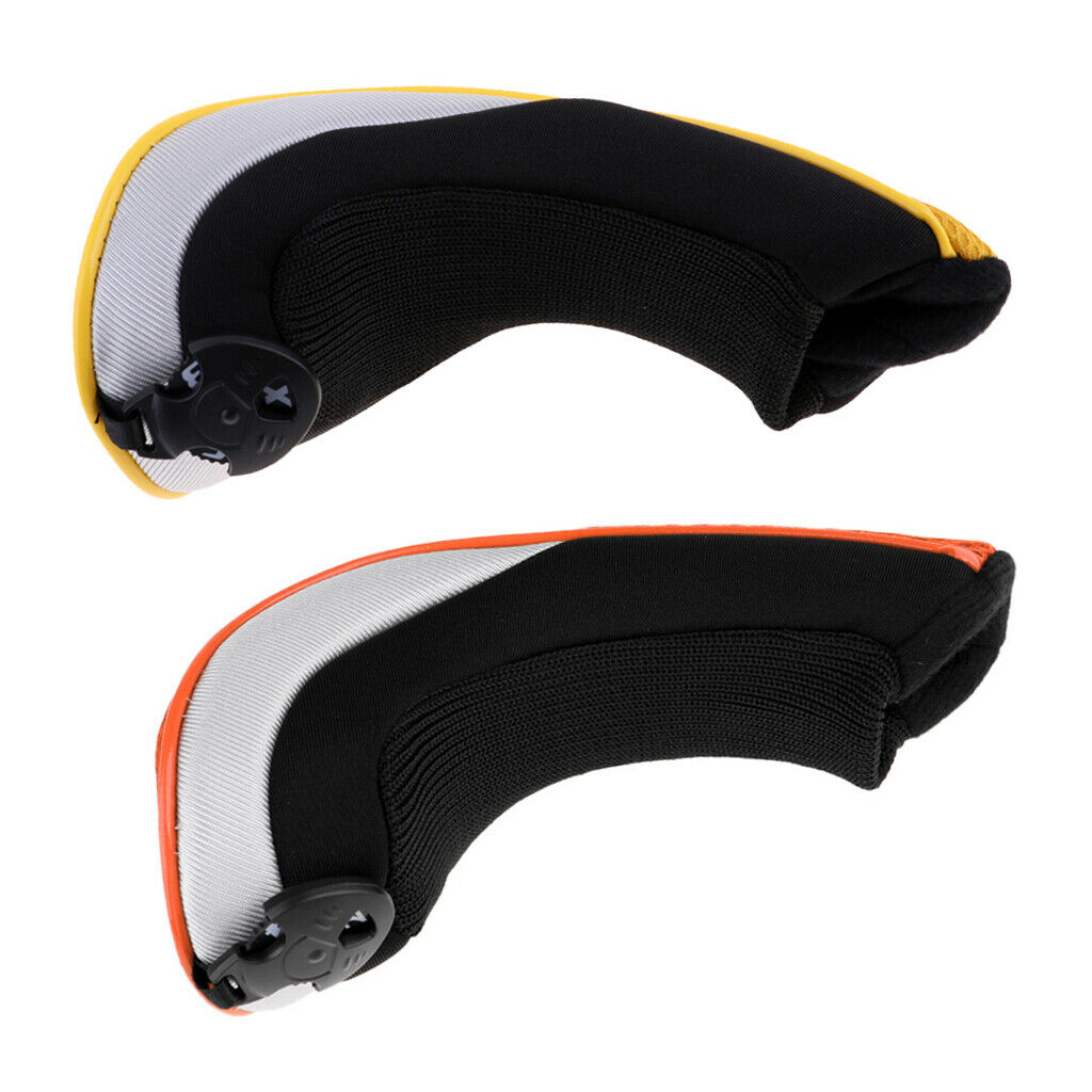 2pcs Portable Golf Hybrid UT Club Headcover Head Cover Gift & Number Tag