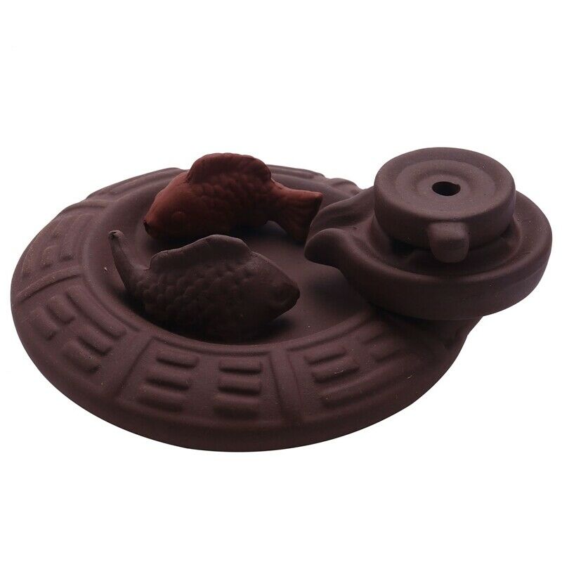 Ceramic Fish Backflow Incense Burner,Incense Cones Sticks Holder,Perfect For YW8