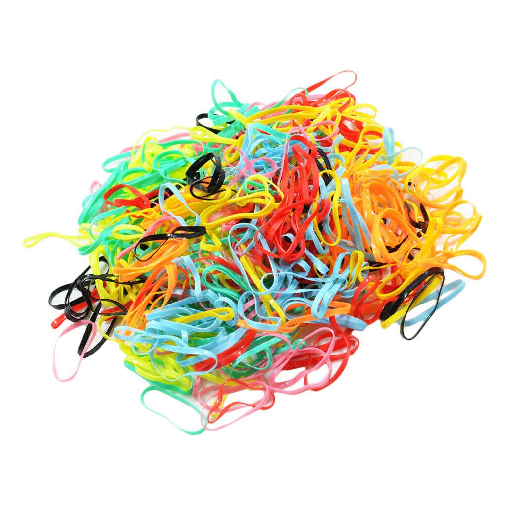 380-400x Mini Ponytail Holders Hair Elastic Ties Hair Elastic Elastic Bands