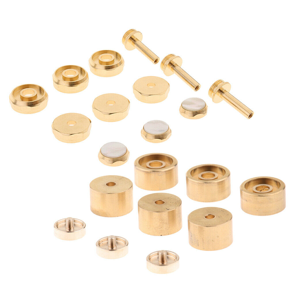 Set Parts Trumpet Repair Finger Buttons Connecting Rod Piston for 16mm Trumpet