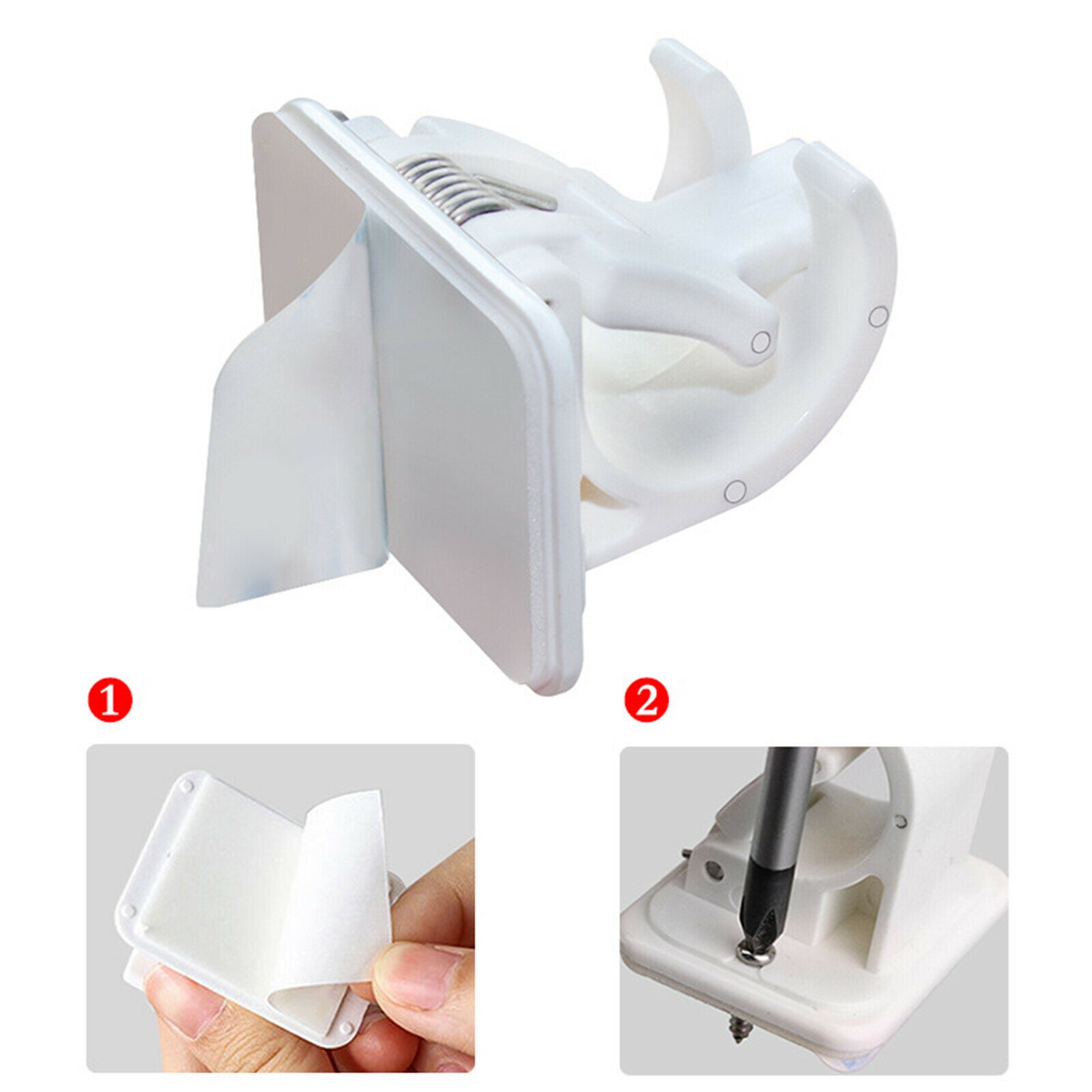 Adjustable ABS Fishing Rod Holder Horizontal Clamp Locking Rods Resting