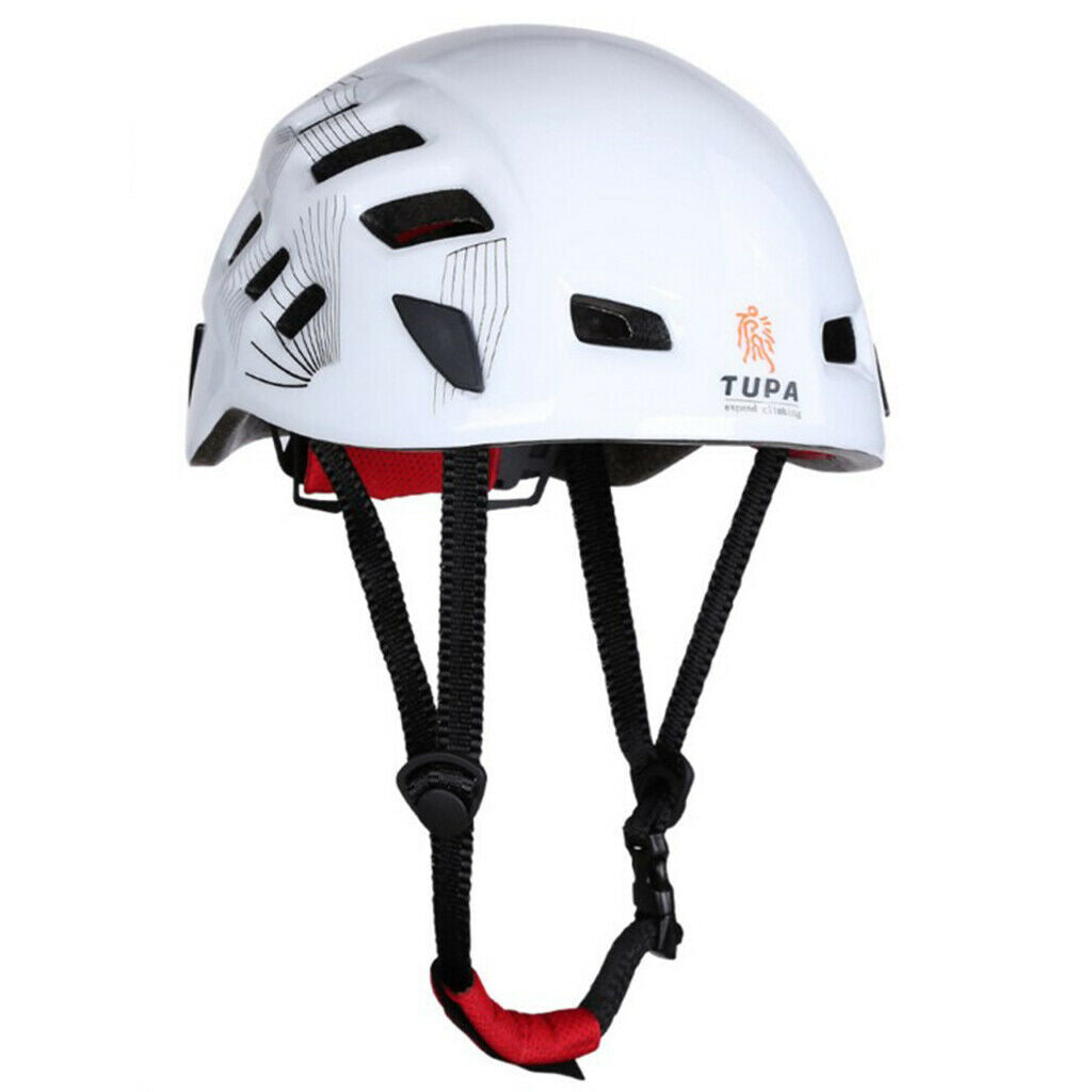Adjustable Safety Hard Hat ABS Mountaineering Climbing Helmet Climbing White