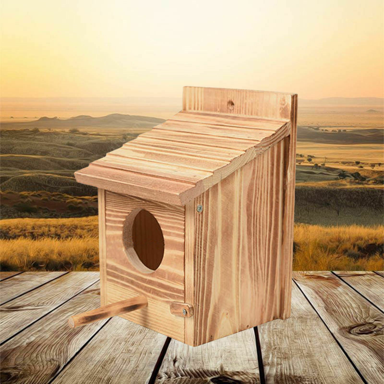 Quality Wooden Wild Bird Nest Wood Box House - Pressure Treated Long Lasting
