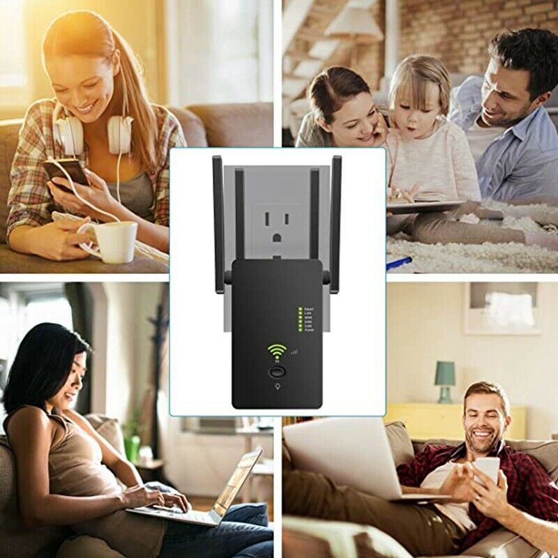 Wireless Repeater AC1200Mbps Wireless Router 2.4G/5G Signal Amplifier for PhonZ3