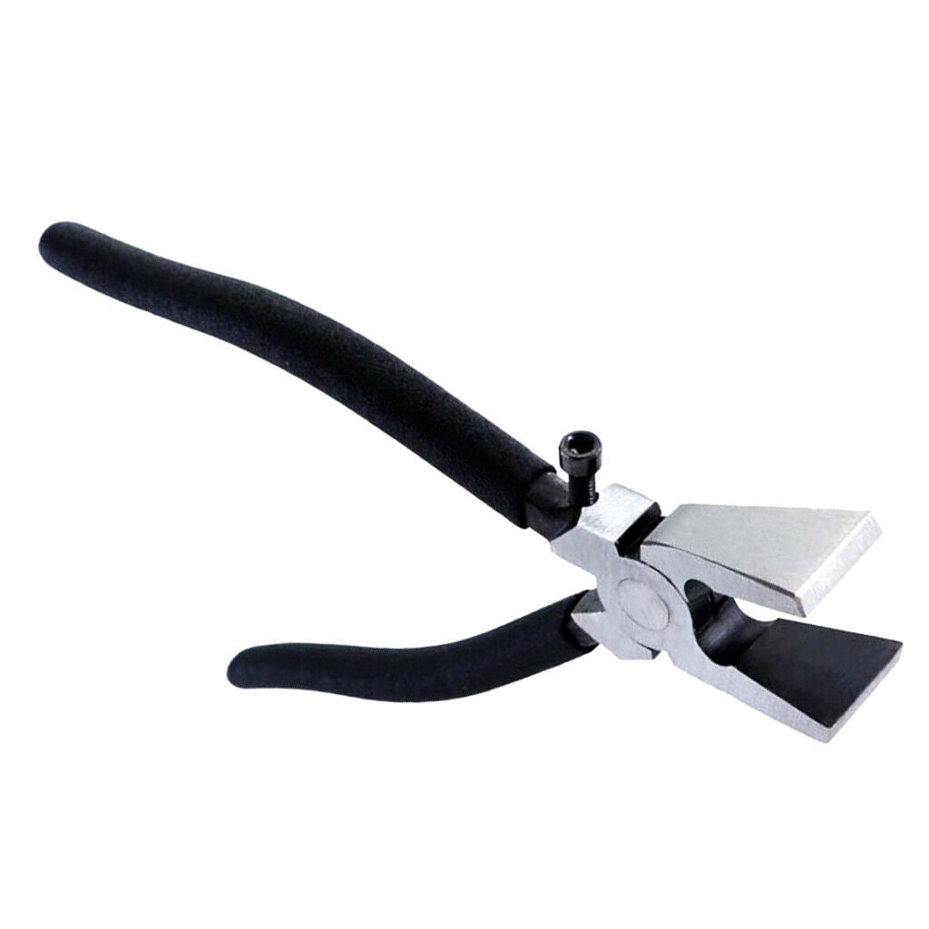 8Inch Breaking Glass Tool Rubber Tips Running Pliers Grozing Pliers