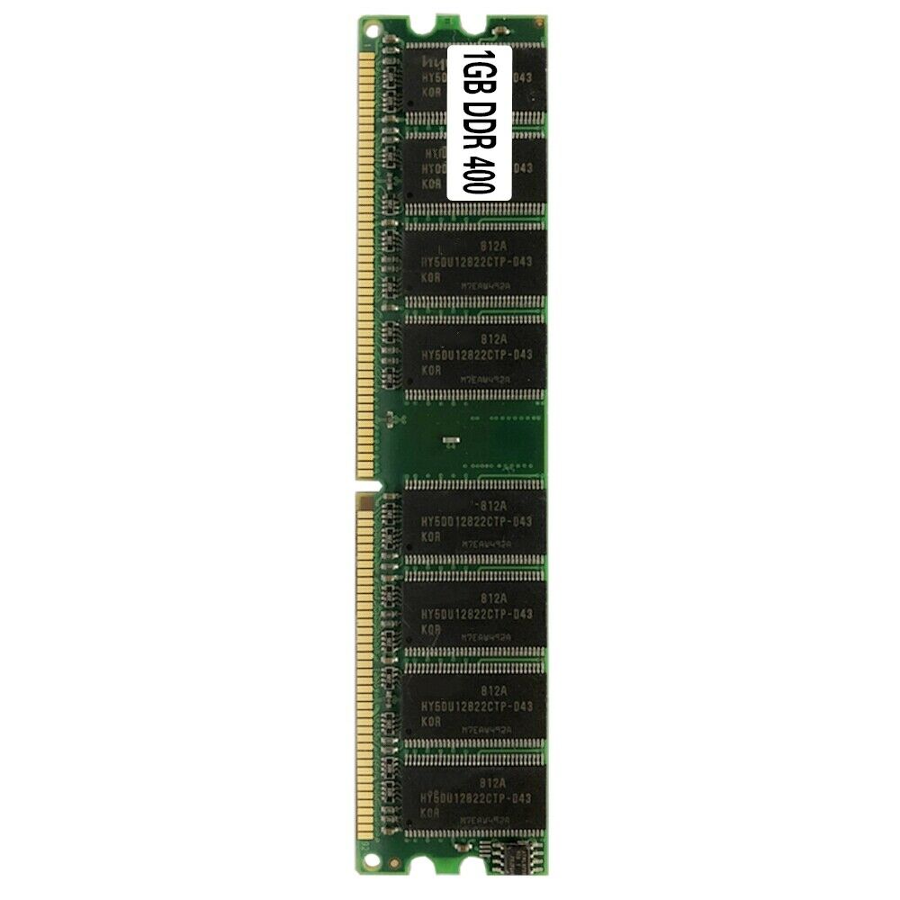 New DDR 1GB in Memory 400MHz Desktop PC DIMM for RAM Non-ECC PC3200 184 Pins