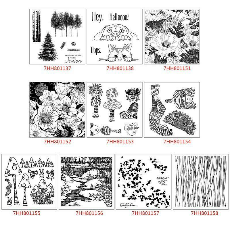 Trees For DIY Silicone Clear Stamp Cling Seal Scrapbook Embossing Album Decor