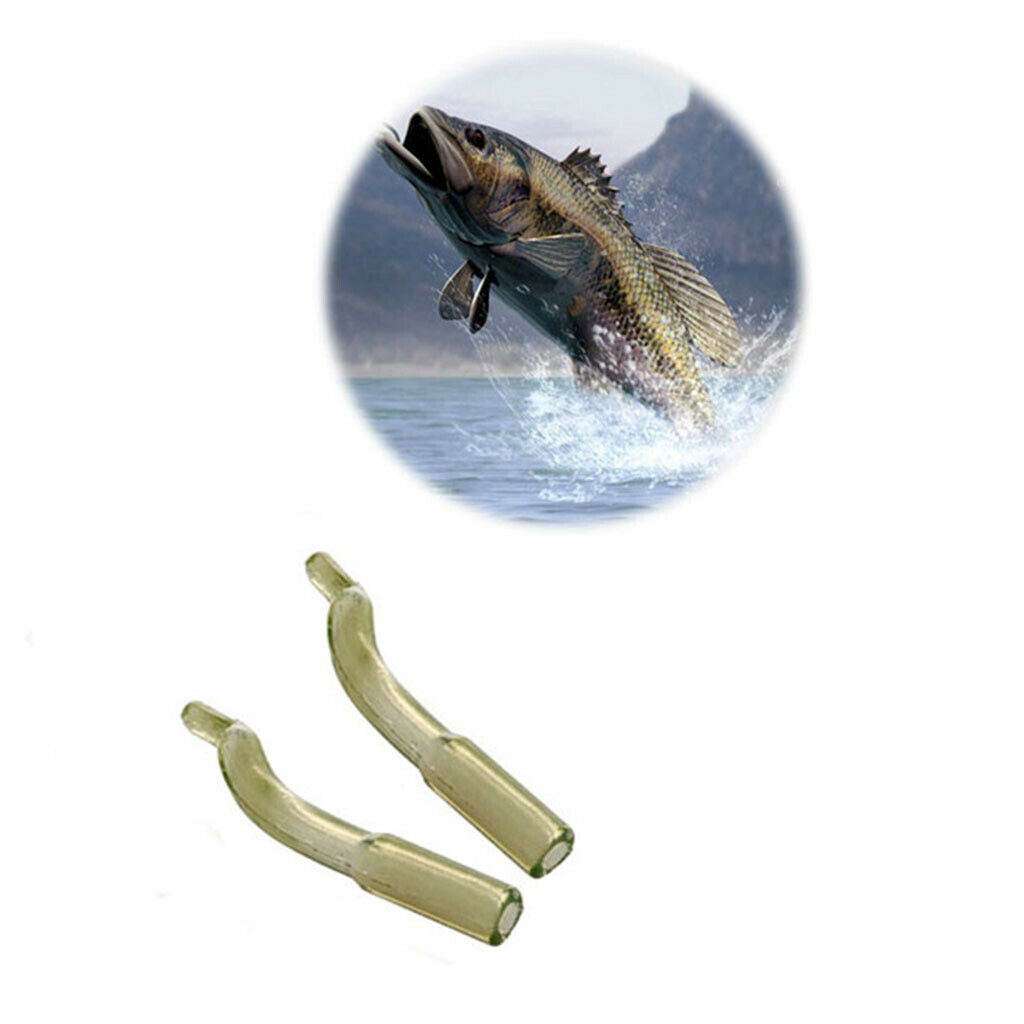 50 Pieces Fishing Hook Aligner Carp Fishing Hook Jig Sleeve Tube Hosing Angle