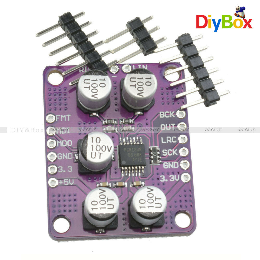 PCM1808 Audio Stereo ADC Single-Ended Analog-Input Decoder 24bit Amplifier Board