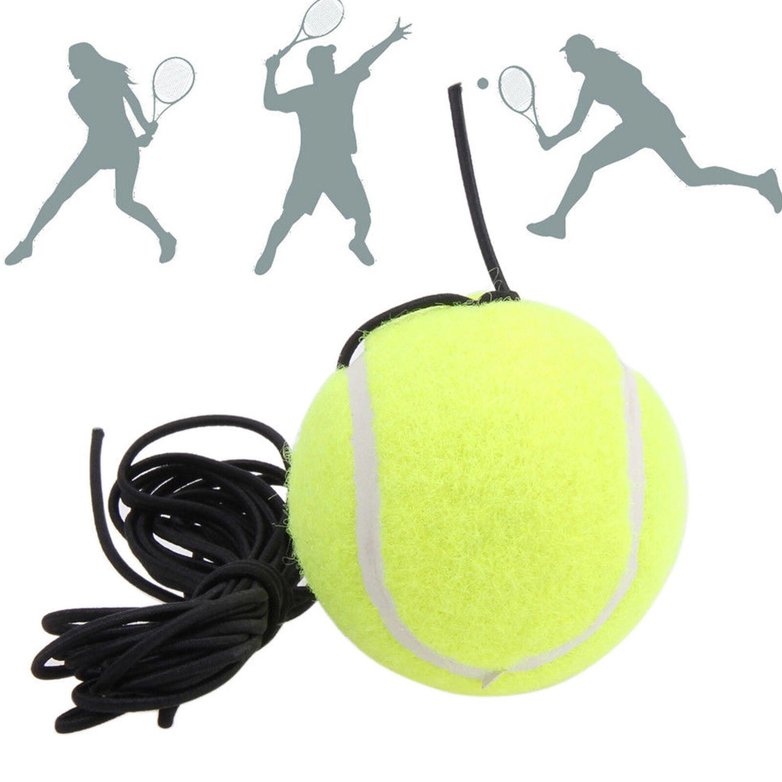 Pro Tennis Training Tools Exercise Ball Rebound Ball Trainer Practice Back Base!