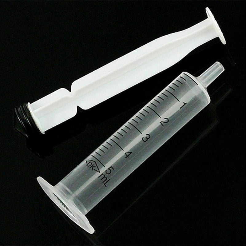5pc Medium 5mL Plastic Hydroponics Analyze Disposable Measuring Nutrient Syring