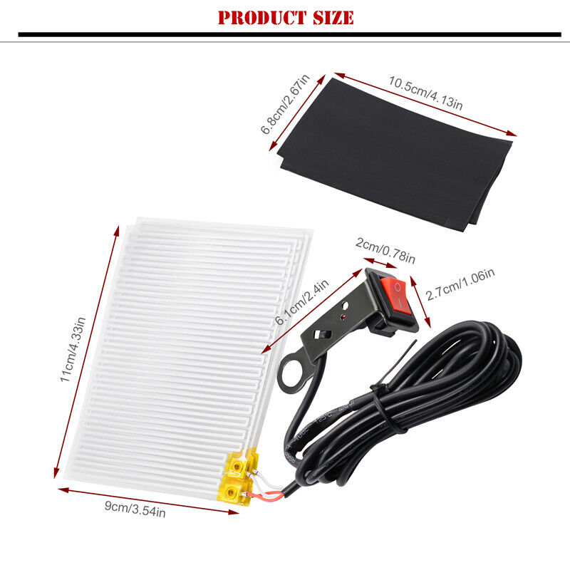 Upgrade 12V Motorcycle Scooter Heated Hand Grips Pad Handlebar Heater Warm Cover